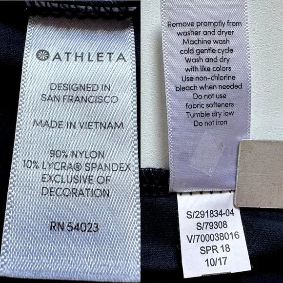 TWO Athleta Sunlover Tulip Back Tops NEW Deep Magenta and Navy Blue - Picture 15 of 16